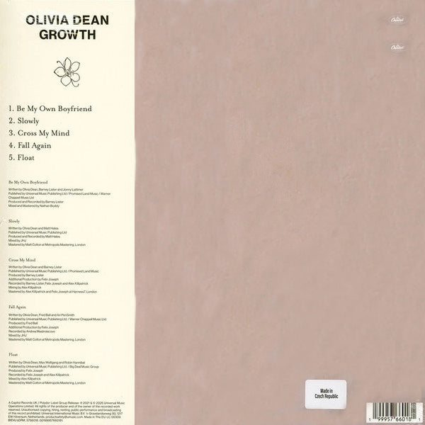 Olivia Dean - Growth (Limited Edition Pink Marble EP)  - 10"