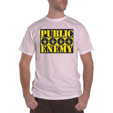 تيشيرت Public Enemy - أربعة شعارات - أبيض