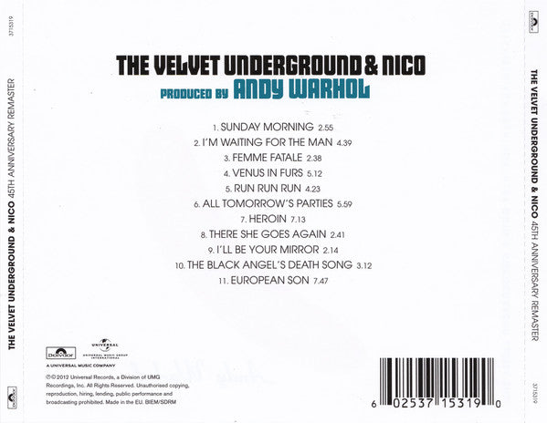 The Velvet Underground & Nico - The Velvet Underground & Nico - CD