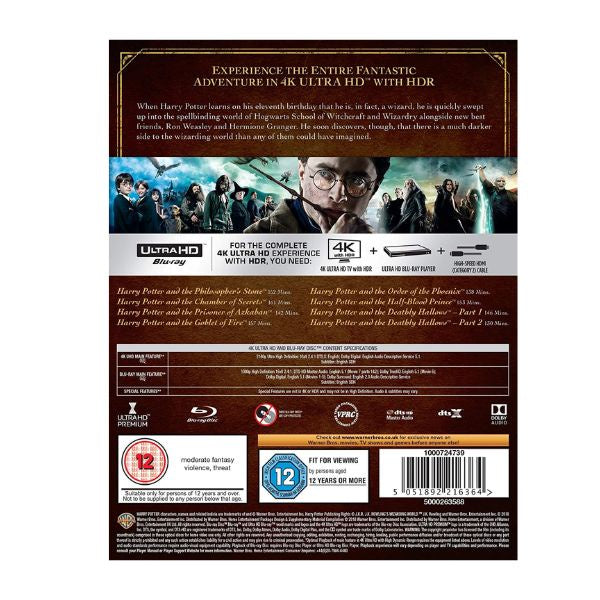 Harry Potter - 8 Film  Collection - 4K Ultra HD