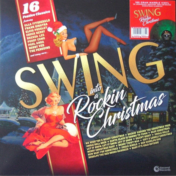 Various Artists - Swing Into A Rockin Christmas - 16 Festive Classics (Green Marble Vinyl) - LP