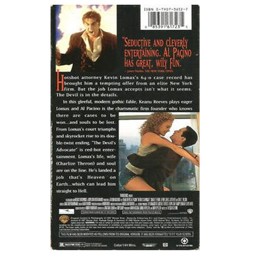 Keanu Reeves - The Devil's Advocate (Keanu Reeves)(Original Blockbuster Sticker) - VHS (Pre Owned)
