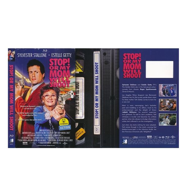 Stop! Or My Mom Will Shoot (Retro VHS Packaging) - Blu ray Disc