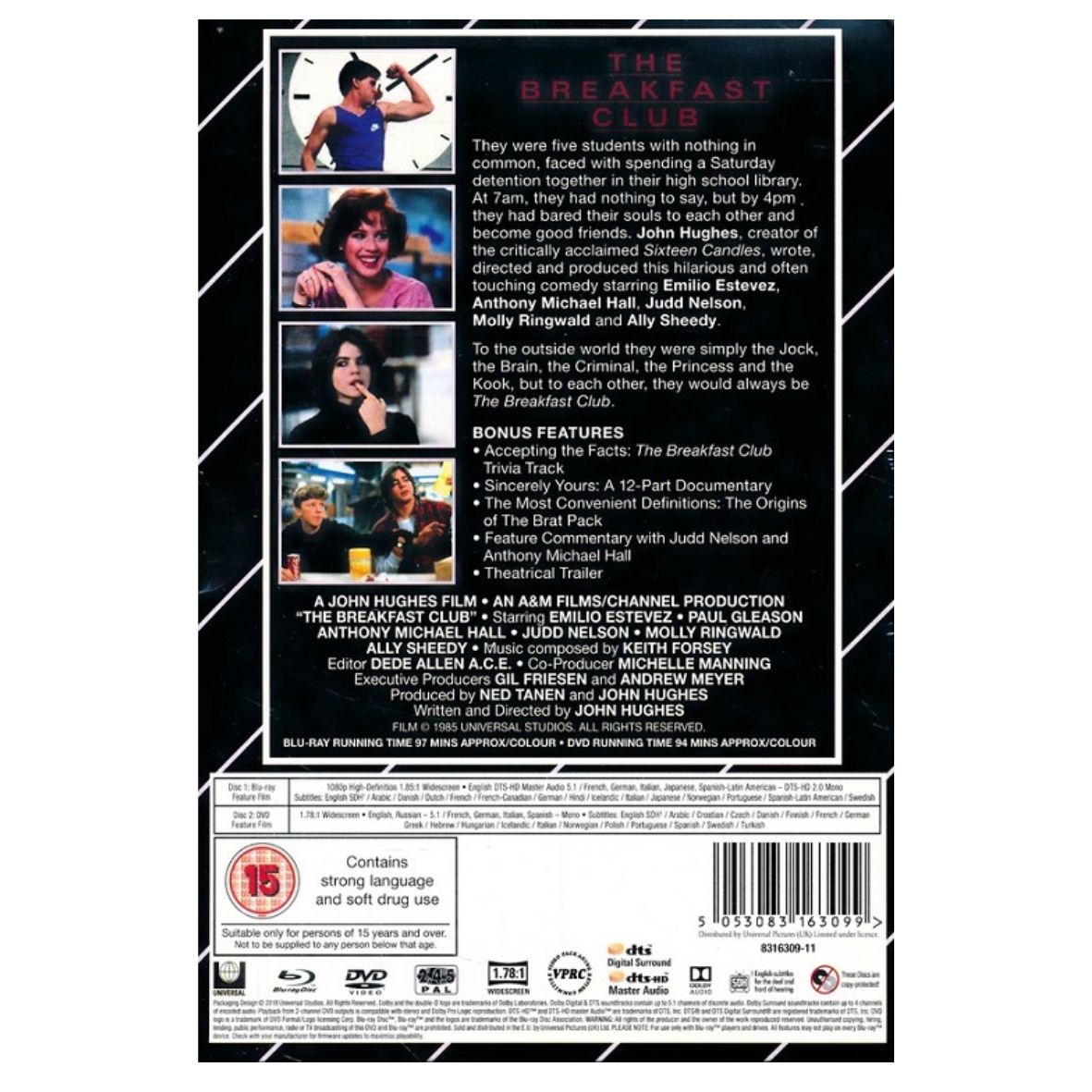 The Breakfast Club -  Limited Edition VHS Collection DVD + Blu-ray
