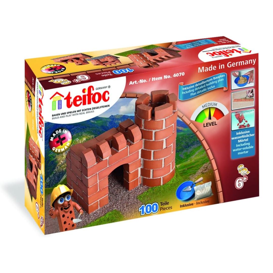 Teifoc TEI 4070 Brick Building Kit - Castle/Pen Holder
