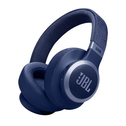 JBL LIVE770NC Adaptive Noise Cancelling Wireless Over-Ear Headphones - Blue