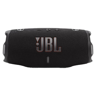 مكبر صوت JBL Charge 6 المحمول المقاوم للماء بتقنية بلوتوث مع بنك طاقة وتقنية Auracast - أسود