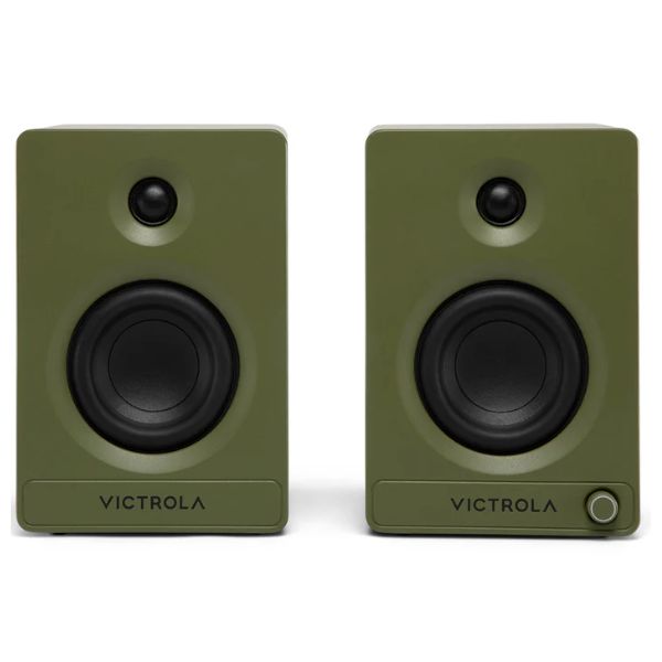 Victrola Tempo Bookshelf Speakers (VPS-400-GRN-INT)