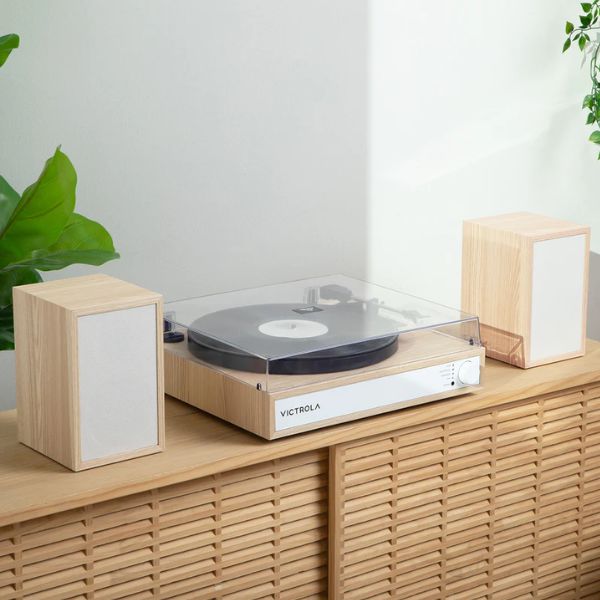 Victrola VTS-1300-NAT-INT Harmony Shelf System (Natural)