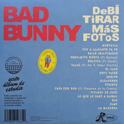 Bad Bunny - Debí Tirar Más Fotos (Limited Edition White Opaque Vinyl) - 2LP