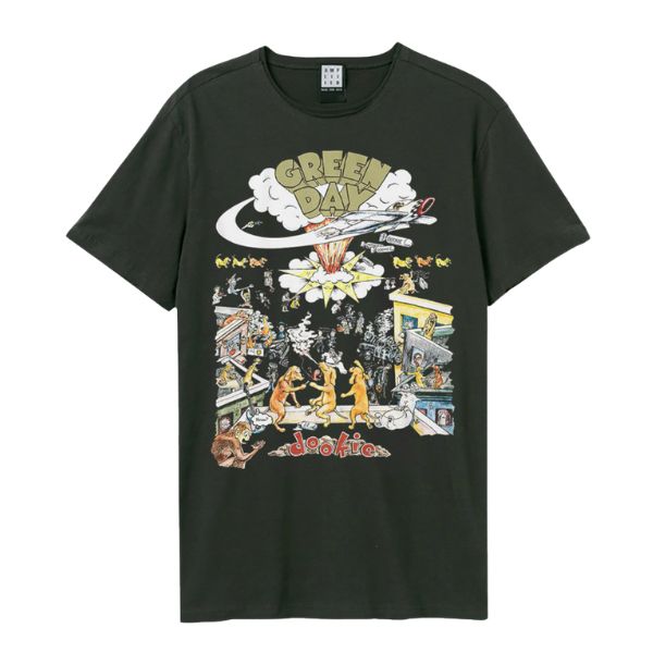 Greenday - Dookie Amplified Vintage Charcoal T Shirt