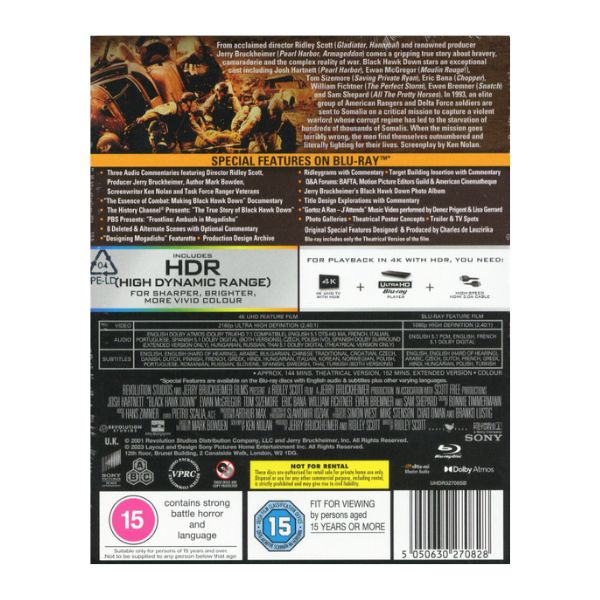 Black Hawk Down - Steelbook - 4K Bluray