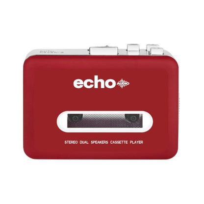 Echo Audio Cassette Player with built-in speaker ( The Jackson Walkman ) - Red