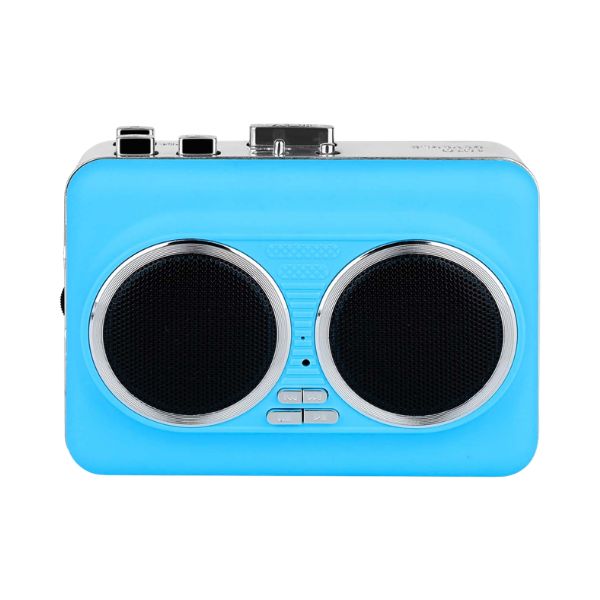 Echo Audio Cassette Player with built-in speaker ( The Jackson Walkman ) - Blue
