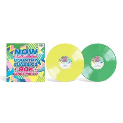 Various Artist - Now Country Classics: 90s Dance Party  (Lemon and Spring Green Colored Vinyl) - 2LP