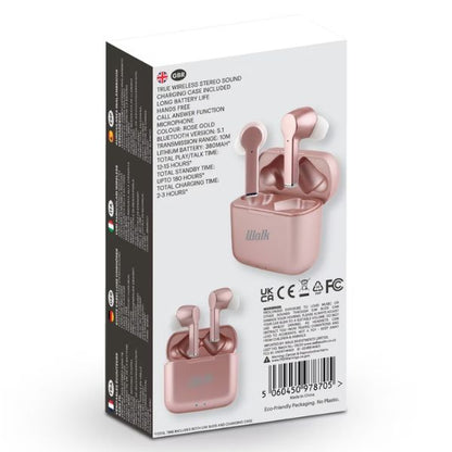 Walk Audio TWS Earphones (Rose Gold)