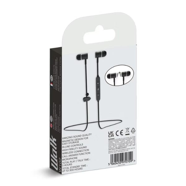 Walk Audio Wireless Magnetic Earphones Black (12/48)