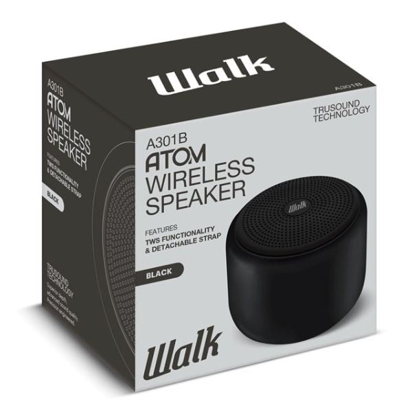 Walk Audio Atom Wireless Speaker (Black)