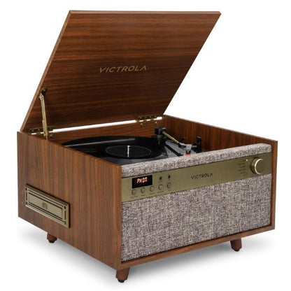Victrola Century (VTA-820SB-WLN-INT) 6-in-1 Vinyl Record Player & Music Center - Walnut