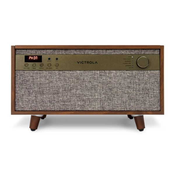 Victrola Century (VTA-820SB-WLN-INT) 6-in-1 Vinyl Record Player & Music Center - Walnut