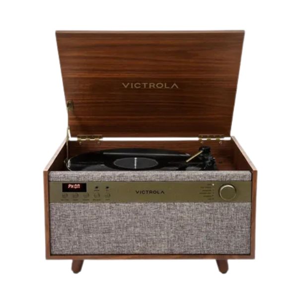Victrola Century (VTA-820SB-WLN-INT) 6-in-1 Vinyl Record Player & Music Center - Walnut