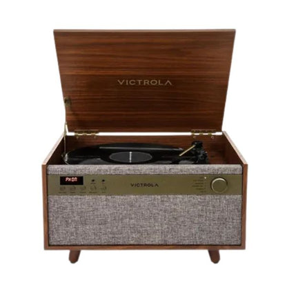 Victrola Century (VTA-820SB-WLN-INT) 6-in-1 Vinyl Record Player & Music Center - Walnut