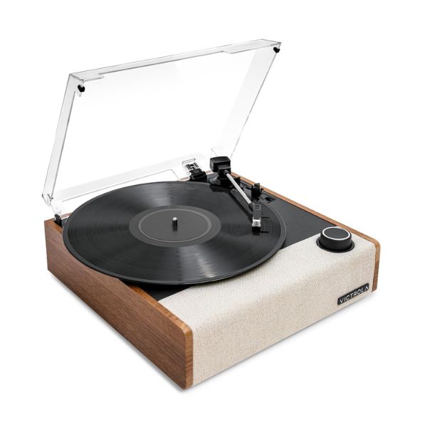 Victrola Eastwood II (VTA-74-OAK-INT) Record Player Three-Speed Turntable with Bluetooth - Oak