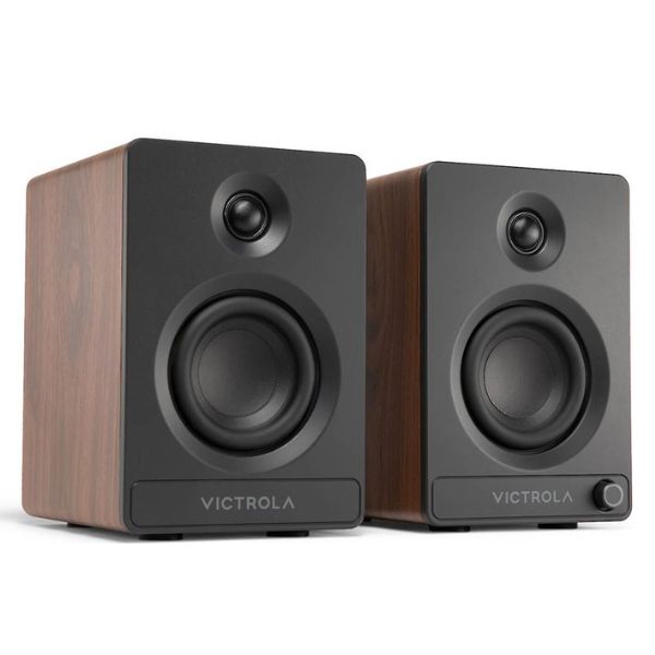 Victrola Tempo - (VPS-400-WLN-INT) Bluetooth Bookshelf Speakers - Walnut