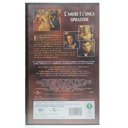 Joseph Fiennes - Shakespeare in Love (Italian) - VHS (Pre Owned)