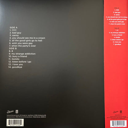 Billie Eilish - When We All Fall Asleep, Where Do We Go? (Limited Edition Glow In The Dark Vinyl) - LP