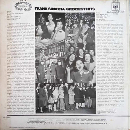 Frank Sinatra – Frank Sinatra's Greatest Hits - The Early Years (SHM 736) - LP - (Used Vinyl)