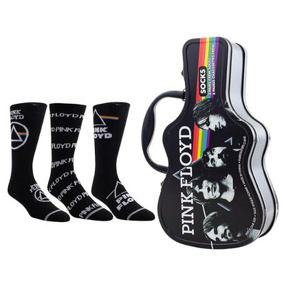 Perri's - Pink Floyd - Crew Socks (3 Pack Collector Guitar Shape Tin)