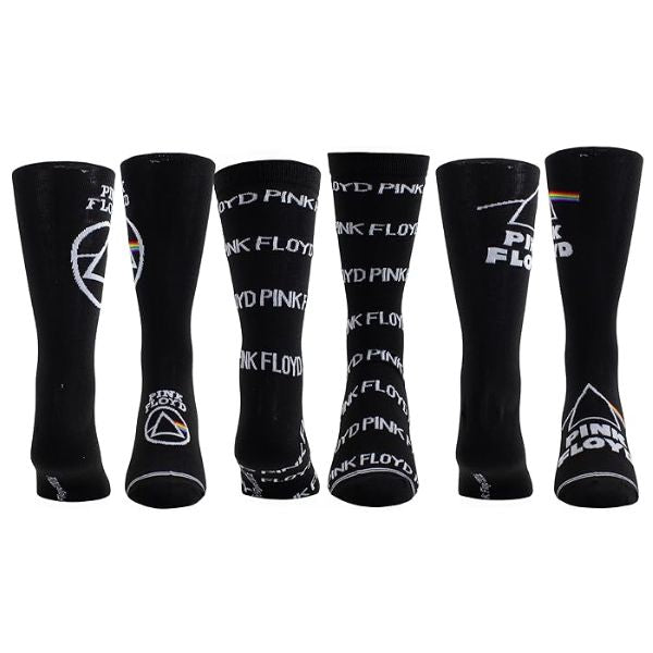 Perri's - Pink Floyd - Crew Socks (3 Pack Collector Guitar Shape Tin)