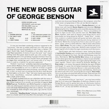 George Benson & Jack Mcduff - The New Boss Guitar - LP
