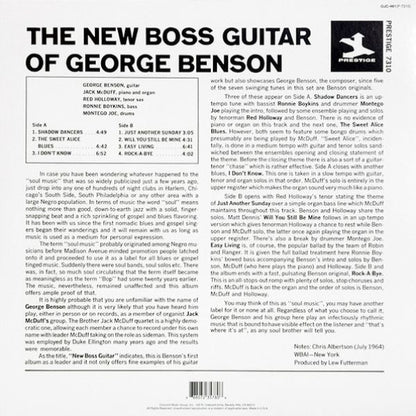 George Benson & Jack Mcduff - The New Boss Guitar - LP