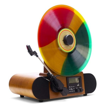 FUSE - Vert Standard Vertical Record Player With Bluetooth In/Out And Fm Radio