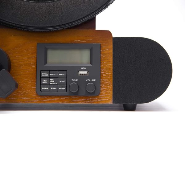 FUSE - Vert Standard Vertical Record Player With Bluetooth In/Out And Fm Radio