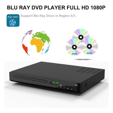 Echo Audio - Blu Ray DVD Player,Full HD Blu-ray Disc Player CD Players - Black
