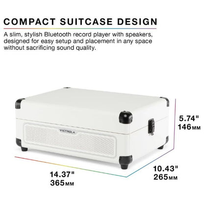 Victrola VSC-700 SB Journey Glow Illuminated Suitcase (VSC-700SB-INT)  - White