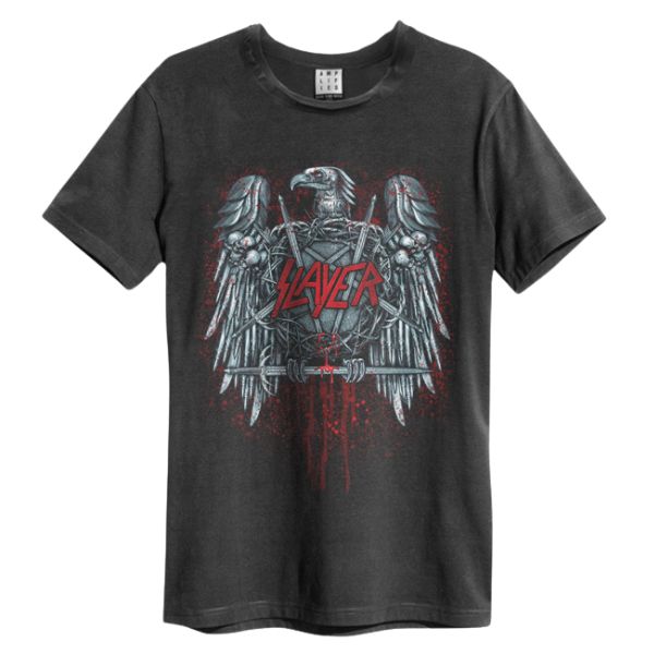 Slayer - Ammunition Eagle Amplified Vintage Charcoal - T Shirt