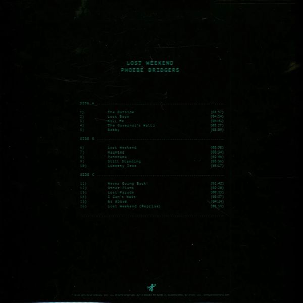 Phoebe Bridgers - Lost Weekend ( Limited Edition, Green Glow-in-the-dark Splatter) - LP
