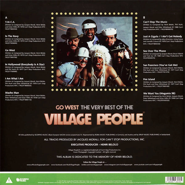 Village People - Go West - The Very Best Of The Village People  (Limited Edition Colored Vinyl) - LP