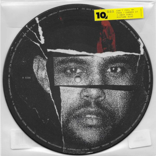 [Pre-Order] Weeknd - Can't Feel My Face / Earned It (Limited Edition Picture Disc) - 7"