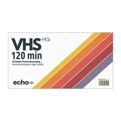 شريط فيديو VHS فارغ من إيكو أوديو 120