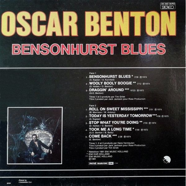 Oscar Benton - Bensonhurst Blues - LP (Used Vinyl)