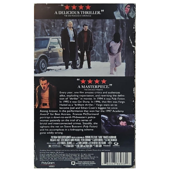 Joel & Ethan Coen - Fargo (Joel & Ethan Coen) - VHS (Pre Owned)