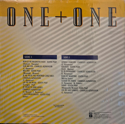 Edith Piaf & Charles Aznavour - One + One - LP (Used Vinyl)