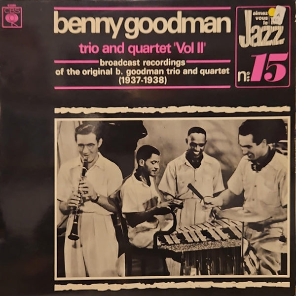 Benny Goodman Trio And Quartet* - Trio And Quartet "Vol 2" (LP, Comp) - (Used Vinyl)