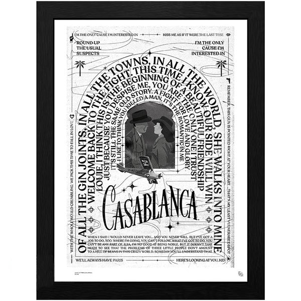 CASABLANCA - Framed print "Warner 100th" (30x40). Now available online in UAE