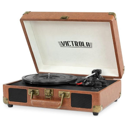 Victrola Journey Portable Suitcase (Brown) VSC-550BT Bluetooth Turntable Music Centre. Shop now online in UAE